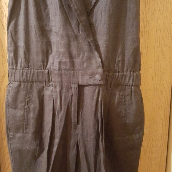 Ladies denim sleeveless overalls - Picture 3 of 10